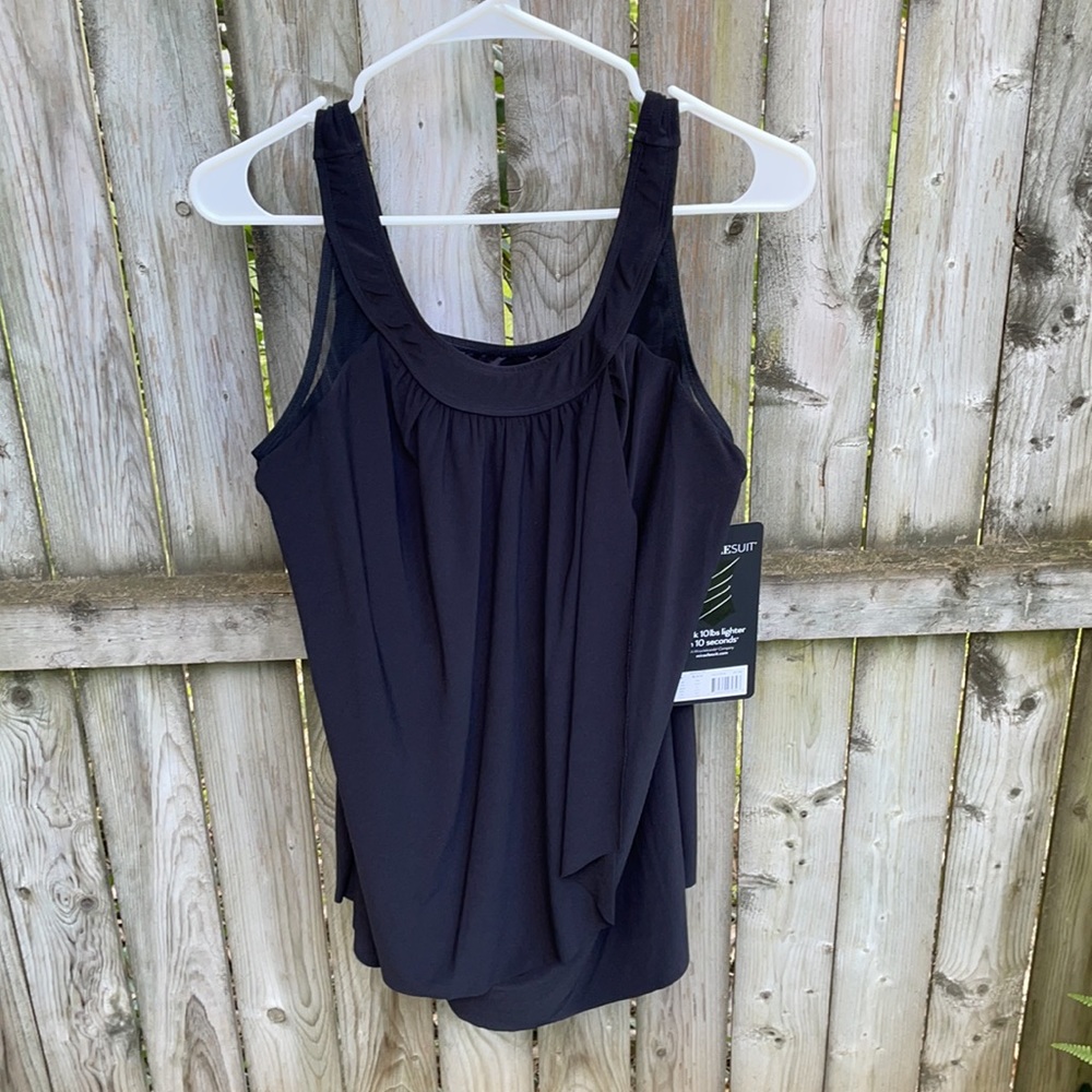 Miraclesuit Nwt Women's Plus Solid Ursula Tankini… - image 4